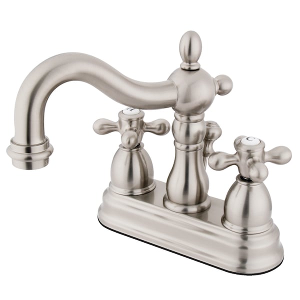 Kingston Brass Heritage, 4" Centerset Bathroom Faucet, Brushed Nickel KB1608AX - main